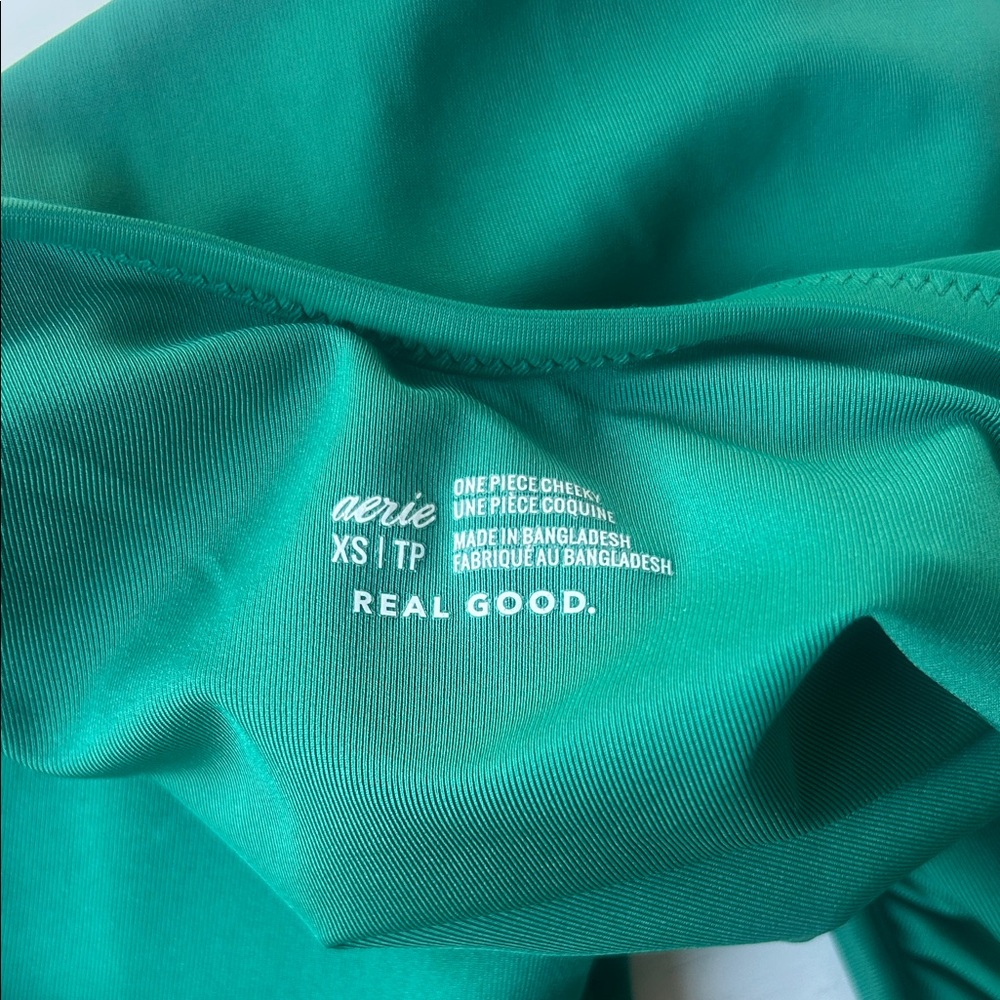 Aerie Green One Piece Swimsuit - Picture 4 of 5